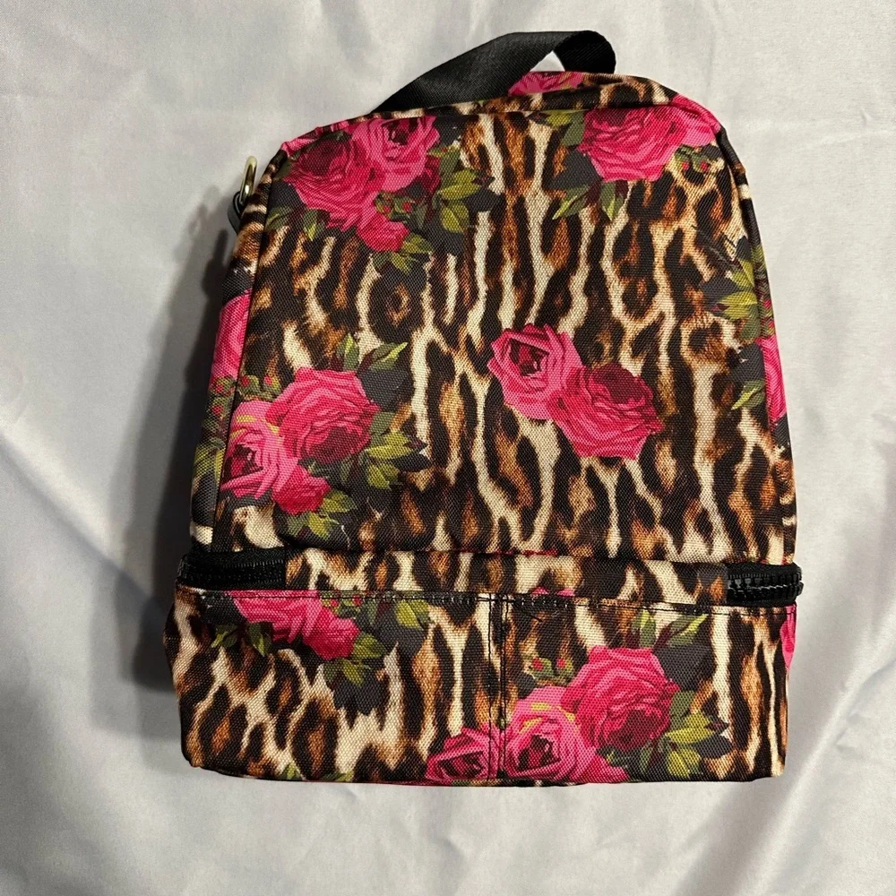 Betsey Johnson Floral Leopard Print Lunchbox